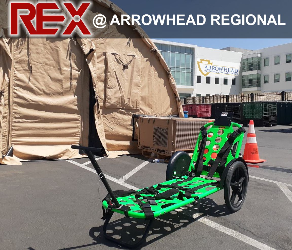 RapidExtraction's tweet image. COVID-19 Update:
Overcoming the scarcity of traditional patient movement systems,   REX is the practical alternative for augmenting your Alternative Care Sites.