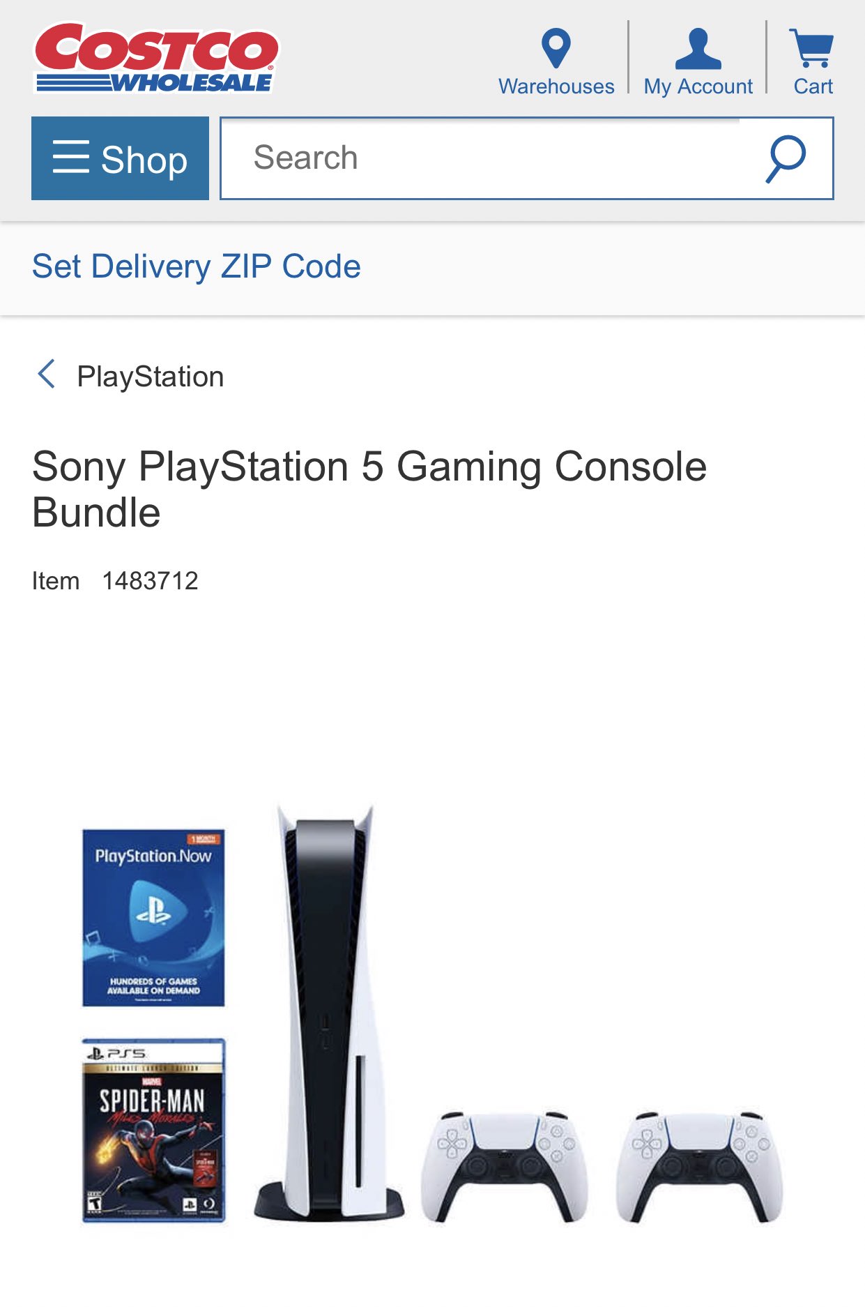 Costco 2024 playstation 5