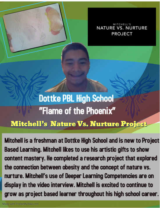 DottkePBLHS's tweet photo. 📣DAY 9!📣
Today's 🔥FLAME OF THE PHOENIX🔥 highlights Mitchell's project about nature vs. nurture. Watch Mr. Cubberley interview Mitchell about his project here➡ https://t.co/OaDmdDzhxT
#wawmproud #dottkeproud https://t.co/raxl7PHtjQ