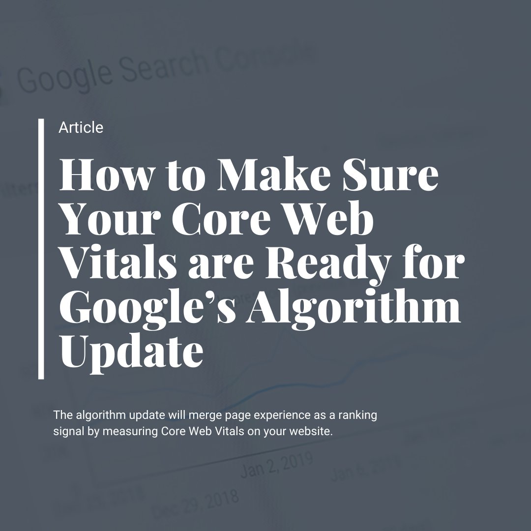raincrosscom's tweet image. Make sure your Core Web Vitals are ready for Google's algorithm update.  Check out our latest article for details.  rainc.rs/371geTq