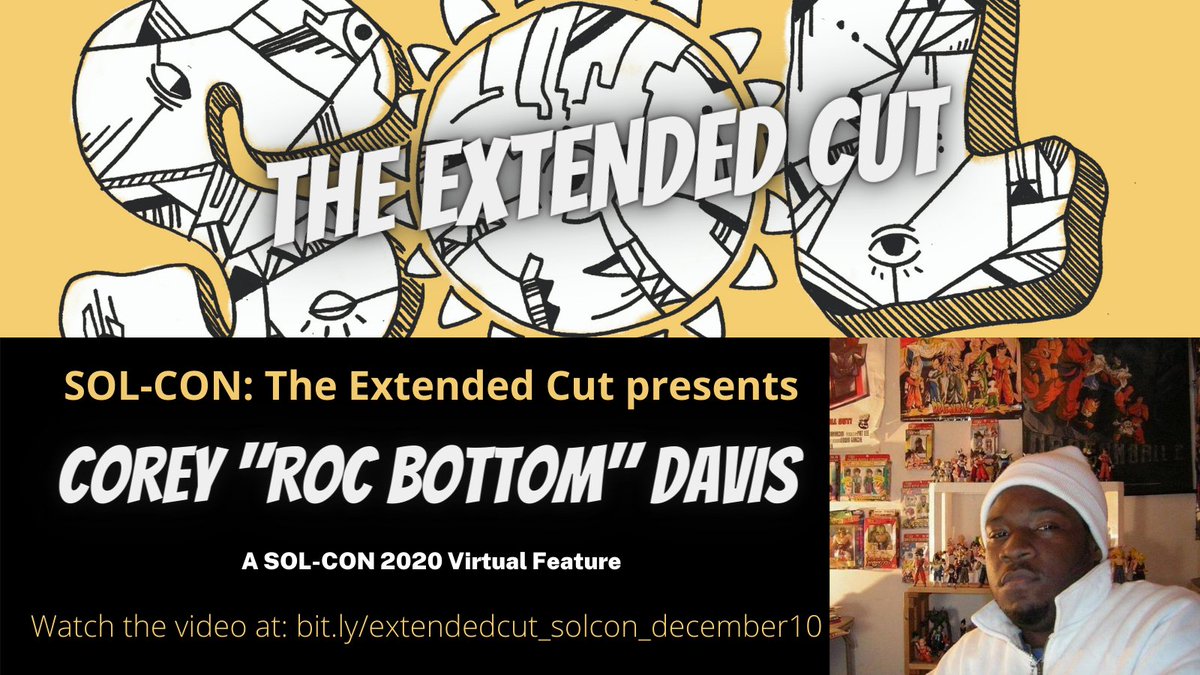 SolConOhioState's tweet photo. In this in-depth feature for SOL-CON 2020, Corey "Roc Bottom" Davis discusses his pop culture influences, his career as a comics creator, and how the events of 2020 have shaped his outlook on the role of comics in social justice discourse. Watch here: https://t.co/cczyuwyr83 https://t.co/0nCXWjhcic