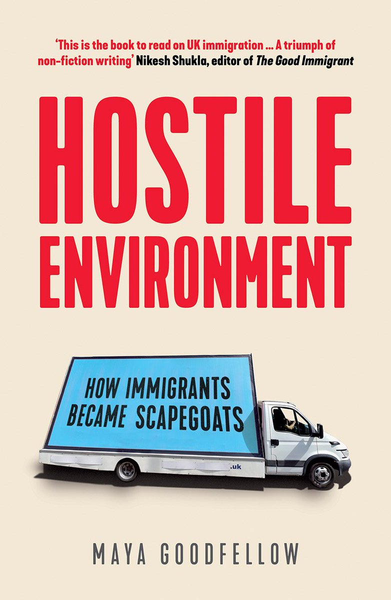  @MayaGoodfellow's "Hostile Environment: How Immigrants Became Scapegoats" charts almost 60 years of Immigration discourse, politics and most importantly of all, the effect this toxic phenomena has had on immigrants.New edition brings it up to 2020. https://www.versobooks.com/books/3673-hostile-environment