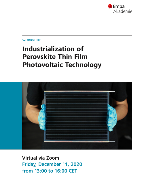 First commercial applications of perovskite solar modules are in this webinar 11th of December at 13:00 CET

İlk ticari perovskit güneş panel uygulamaları 11 Aralık saat 15:00 Türkiye saatiyle

Ücretsiz kayıt için:
Register free of charge - lnkd.in/e3eZ_56

#perovskite