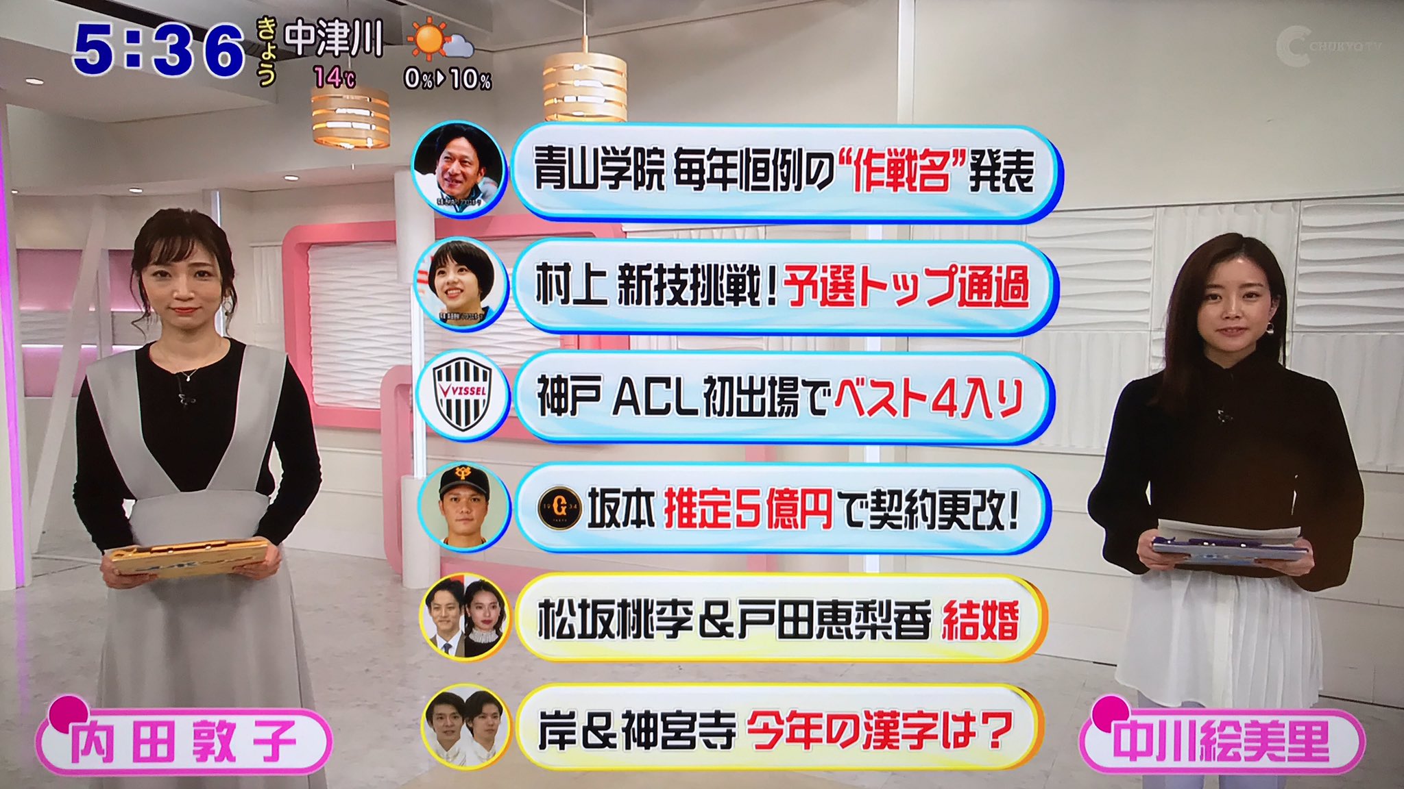 ぐんぐんlover Twitter પર 内田さんと中川さん 内田敦子 中川絵美里 日テレ Oha4 女子アナ T Co 0tt9ty3q62 Twitter