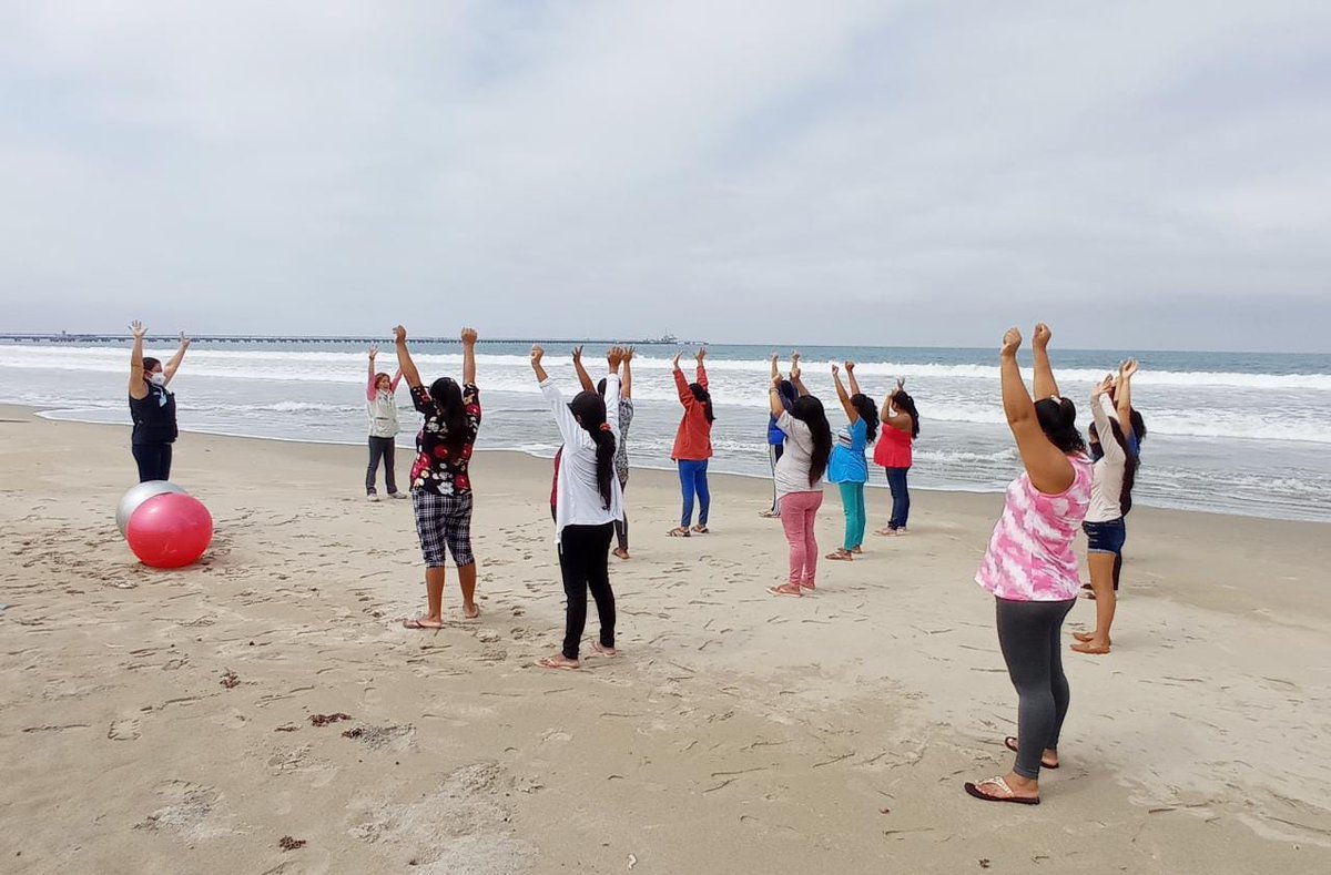 DPS_LosRios's tweet photo. #SantaElena | Club de Embarazadas del Centro de Salud Monteverde, realizan actividades de Promoción de salud con temas de Alimentación en el embarazo, signos de alarma, diabetes gestacional y realizan actividad física y psicoprofilaxis en un entorno saludable. https://t.co/PEgMVSrXHE