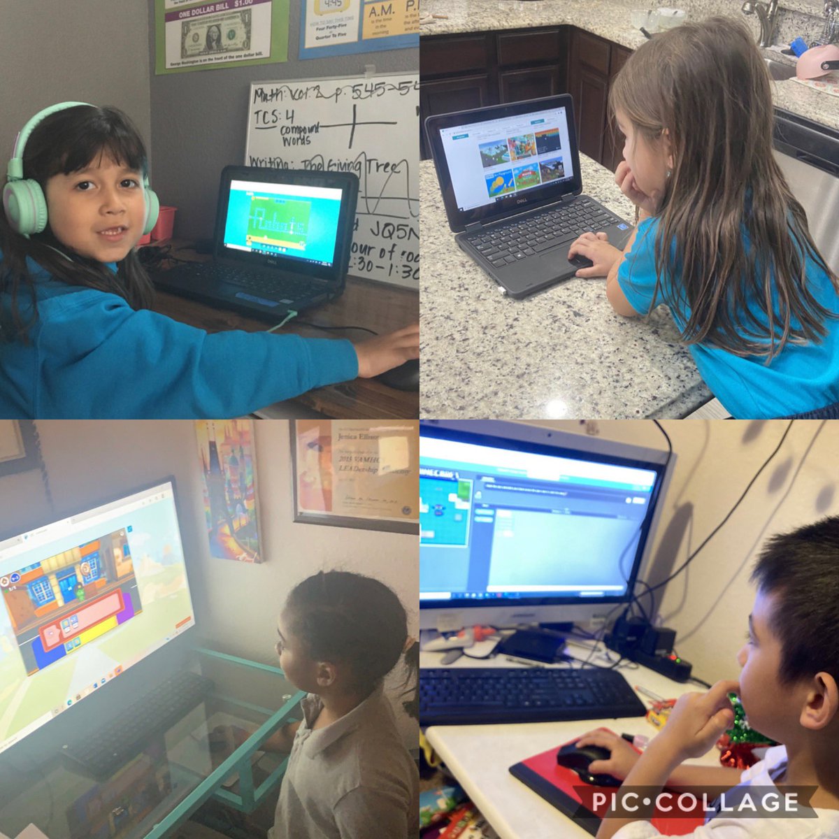 JNieto_CTES's tweet image. What time is it? It’s coding time! #TeamSISD #CTE1school1❤️ #HourOfCode2020