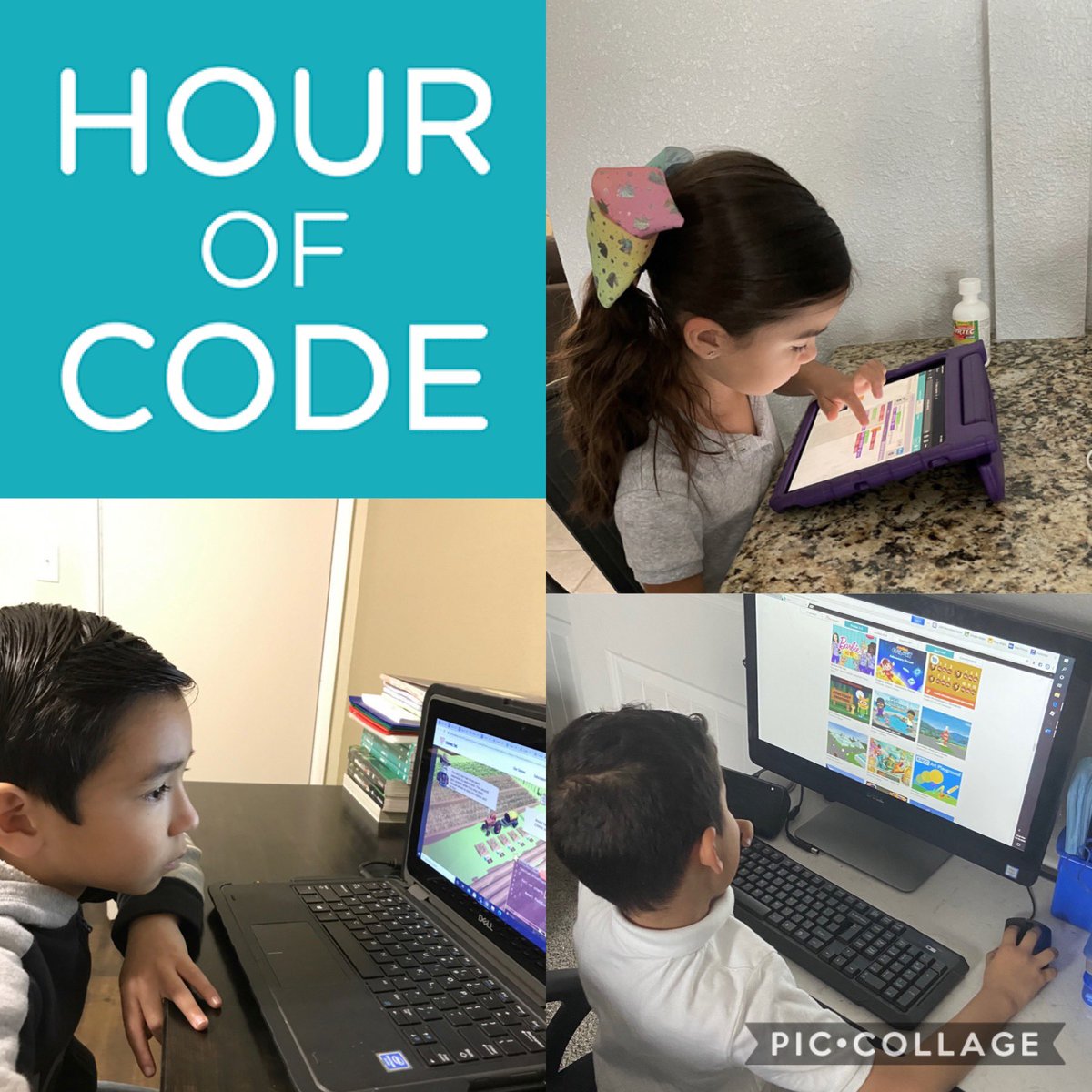 JNieto_CTES's tweet image. What time is it? It’s coding time! #TeamSISD #CTE1school1❤️ #HourOfCode2020