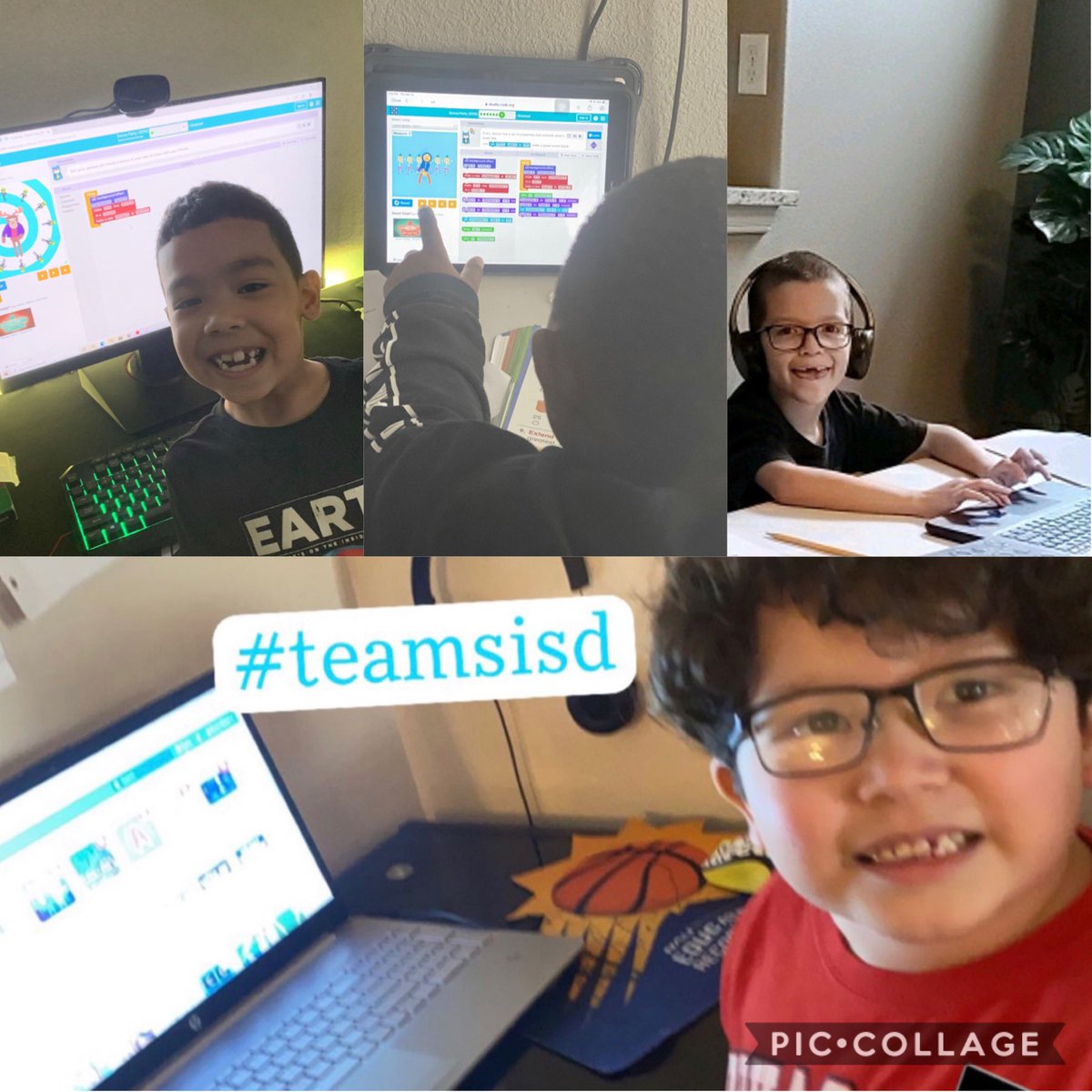 JNieto_CTES's tweet image. What time is it? It’s coding time! #TeamSISD #CTE1school1❤️ #HourOfCode2020