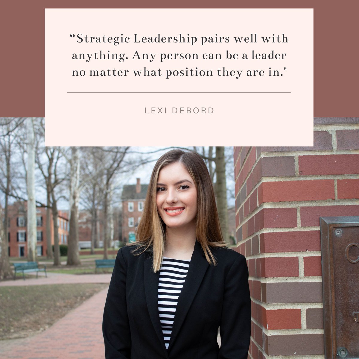 OUWalterCenter's tweet photo. Lexi Debord believes the Strategic Leadership Certificate combines perfectly with her International Business major.  Learn more about the SLC here: https://t.co/4KliNGX0bY https://t.co/cVh4uEzUyW