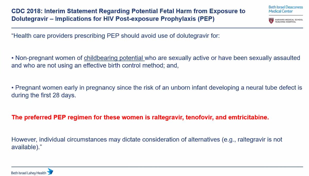 5/CDC guidelines recommend #1 or #2. Check out this chart on the preferred options No major studies with TAF for PEP. Alternatives are listed below. Options such as Darunavir/r are available, but RAL/DOL prob better toleratedLink to CDC guidelines:  https://www.cdc.gov/hiv/pdf/programresources/cdc-hiv-npep-guidelines.pdf