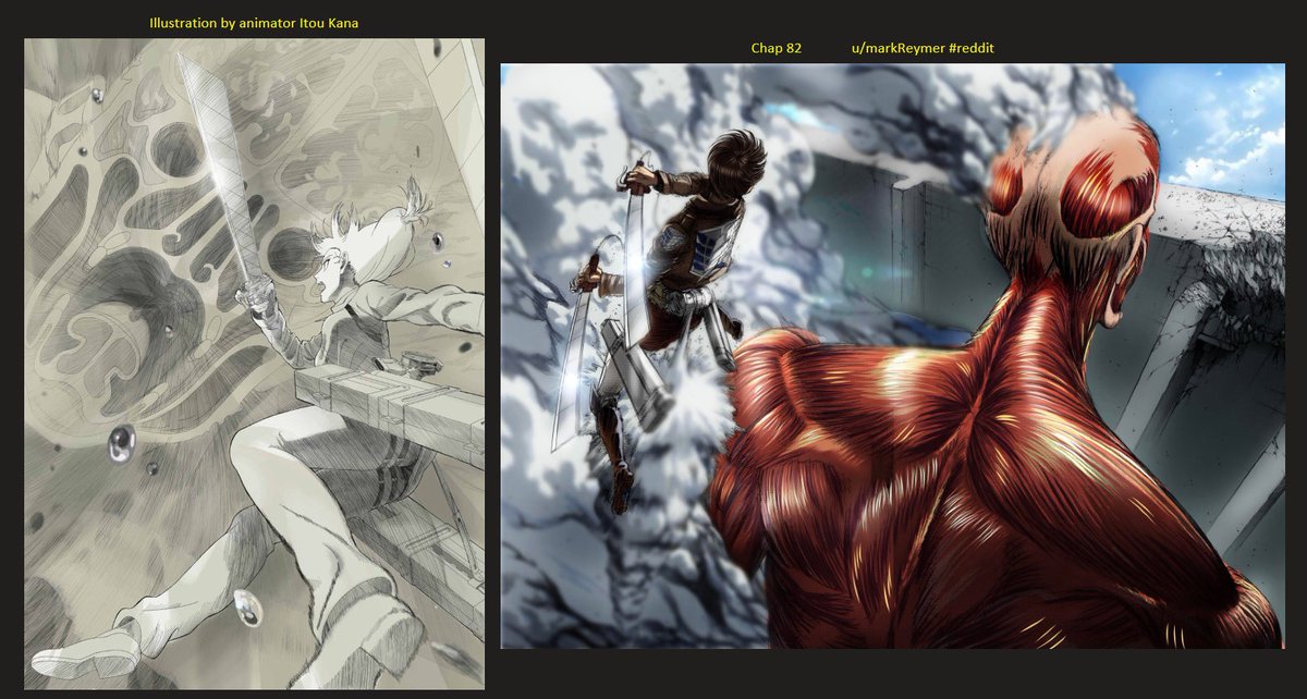 they will kill their first titan in the same arc and then end up neutralizing the two tallest titans known to date