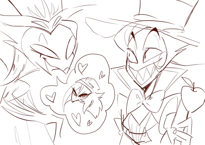 Daddy of two.🍎🦉

 #HazbinHotel 
 #HazbinHotelFanart 
 #HelluvaBossfanart 