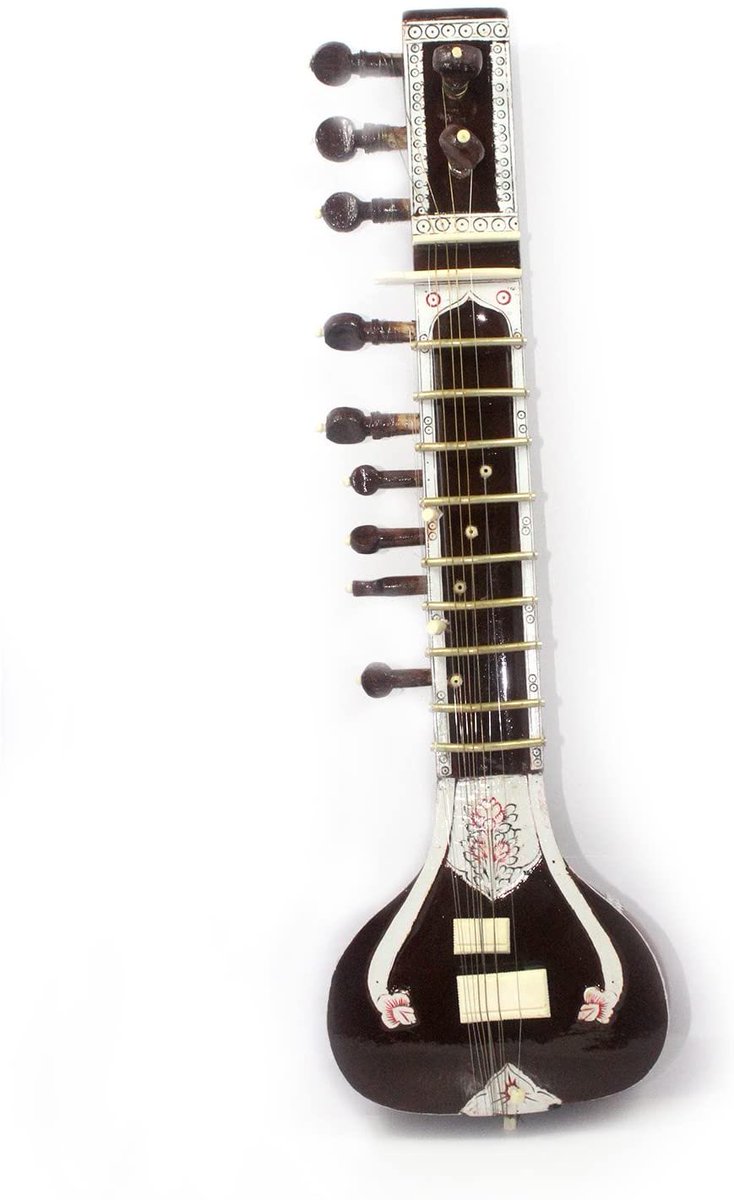 The sitar was invented in medieval India between the 16th and 17th centuries. The design we’re familiar with was developed during 18th-century India.