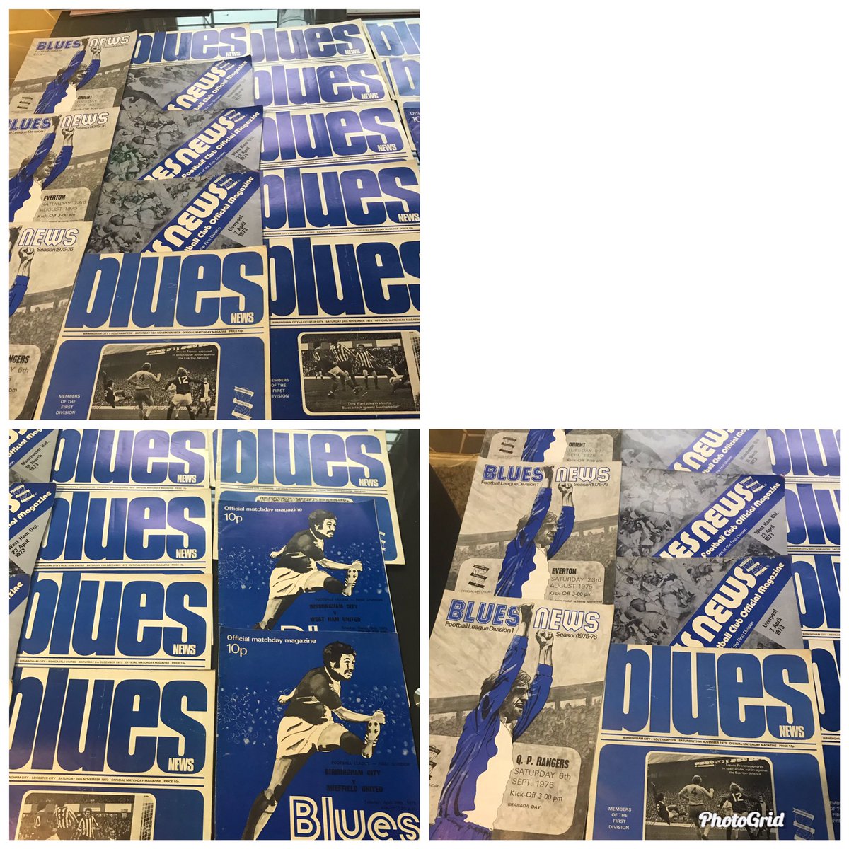 JoanneHailing12's tweet photo. For sale 17 Birmingham City Programs from the 1970s £25 https://t.co/ugw7Ki8G0w