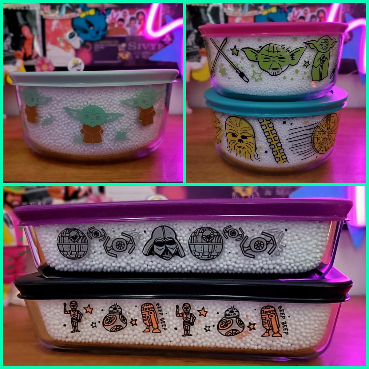 rorie_burke's tweet photo. My best friend sent me my Christmas gift early. And I love it love it love it! #mynostalgiclife #starwars #pyrex #starwarspyrex #pyrexlove #newpyrex #pyrexcollector #ilovestarwars https://t.co/HdGfPnxtjK