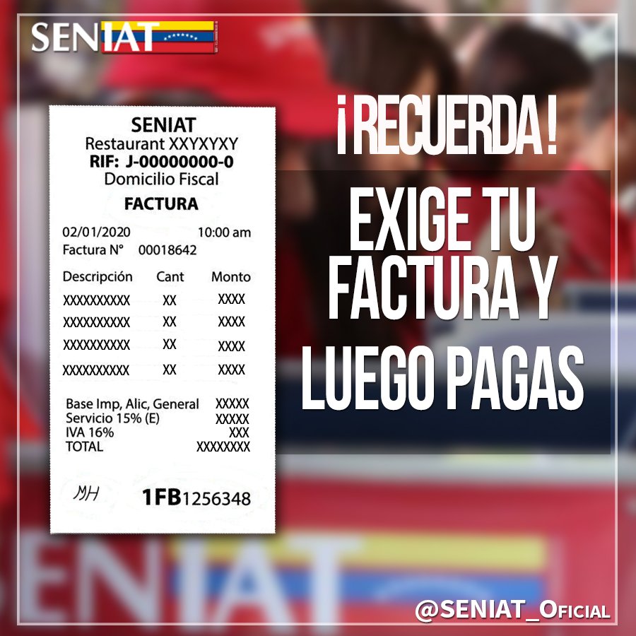 ServiTributos's tweet photo. #YoPensado
Será que podemos usar esta imagen publicitaria del Seniat para explicarle a los fiscales que pretenden montar reparos argumentando que todo lo que cae en la cuenta del contribuyente es ingreso... https://t.co/TDAeLZSD1u