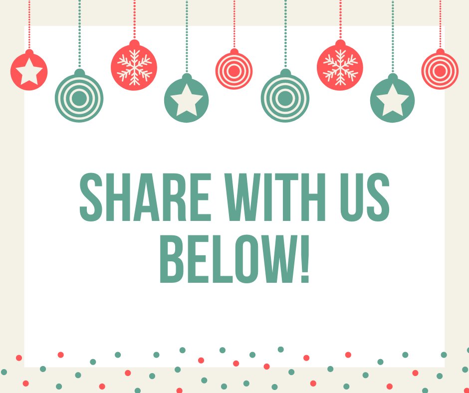 The holidays can be hard for many, share some positivity below to help lift our community up!