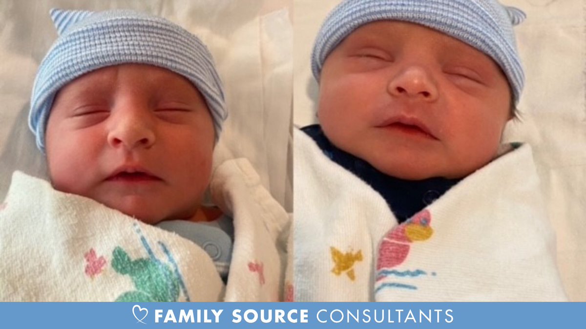 family_source's tweet photo. Congratulations to Family Source Consultants proud new parents βM&Jβ on the recent birth of their healthy and adorable twin baby boys via gestational surrogacy! #FSCfamily #Surrogacy https://t.co/y4oOYx18zQ
