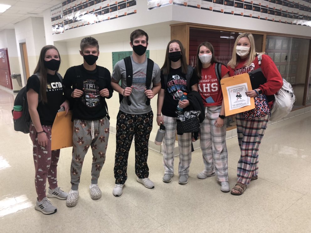 So far we have had an eventful month! We wrapped up our winter collection drive and had a visit from Santa. Today we are raising money to buy children gifts and clothing by wearing pajama pants at school!
