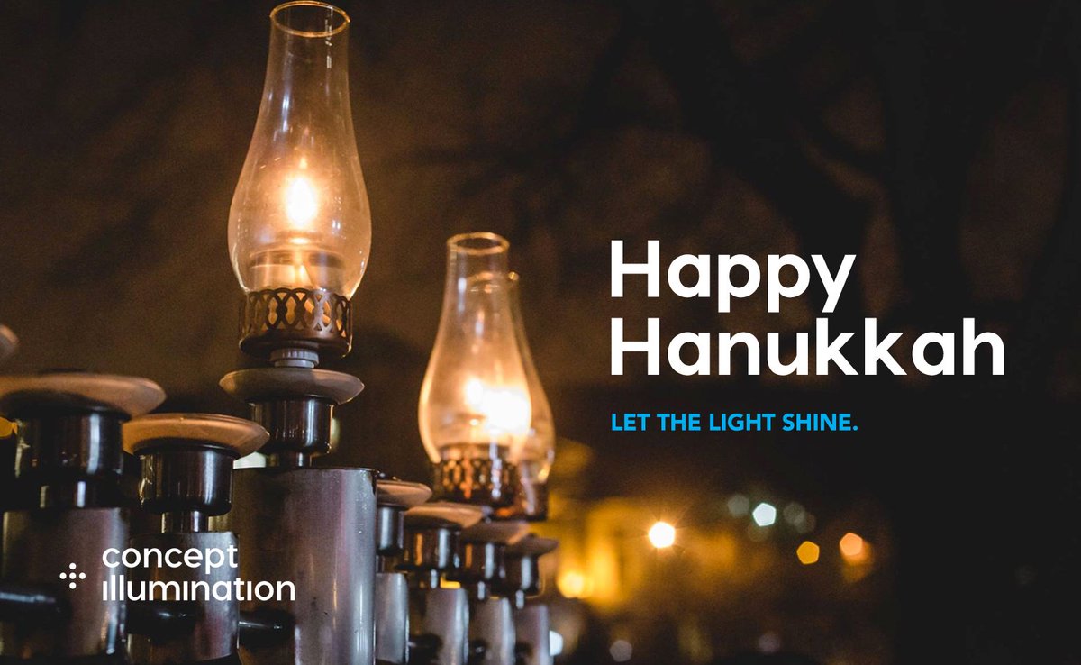Happy first night of Hanukkah from the team at Concept Illumination!