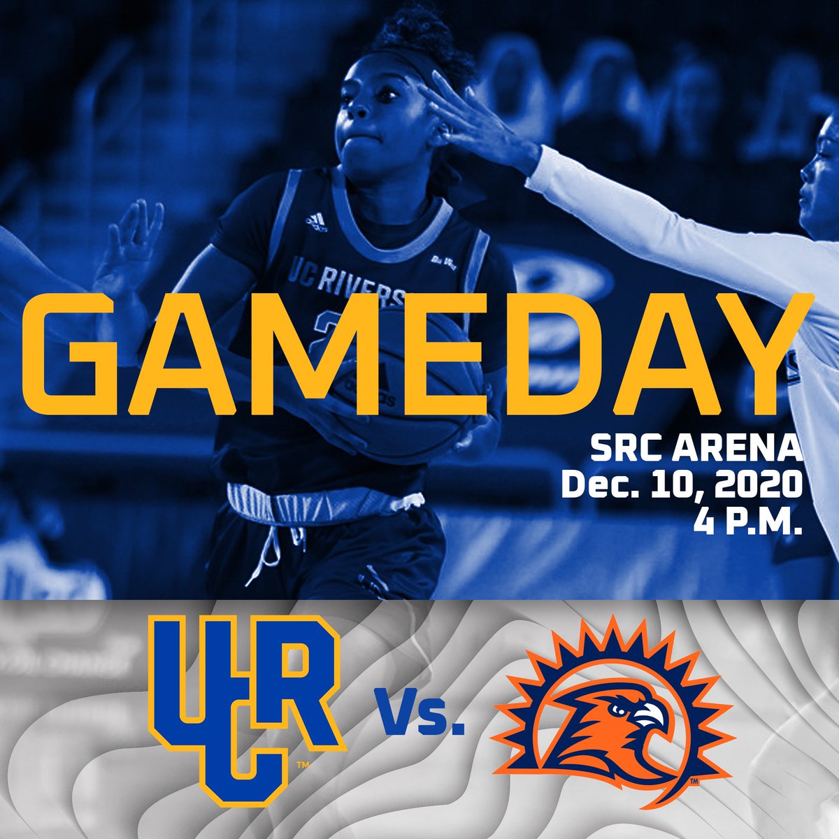 UCR_Athletics's tweet photo. GAMEDAY@UCR_WBB vs Fresno Pacific⏰ 4pm📍 SRC Arena🖥 https://t.co/sZcuGkkvSV📊 https://t.co/su4PE31Q3l#GoHighlanders https://t.co/6ddT6vVKBK