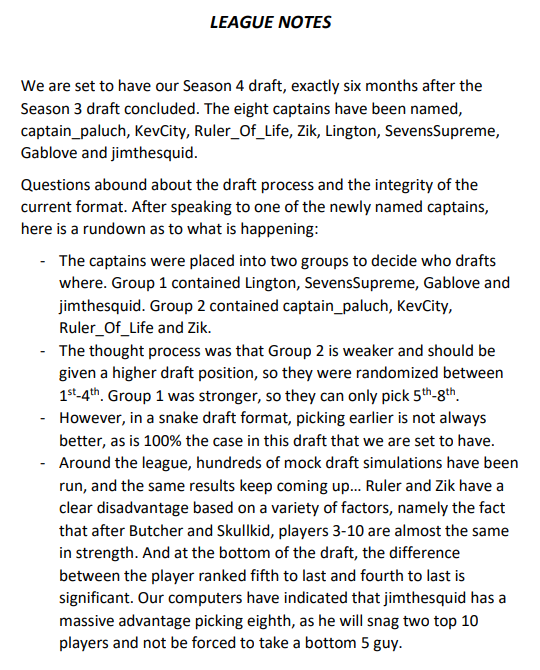 BCCLinsider's tweet photo. League Notes - Before the Draft

@bengodfrey27 @Leprev @Matt_Patulli @LouisKaffet @JustTodi @Twatt1993 @rygore4 @Lemaniac91 @brewwithlew @ryanhandfield @WhosParnell @justinromeo @Dand37 @Shickshack @LemayAlex @boriero84 @BradyJonesRadio https://t.co/Aj3n64zJTG