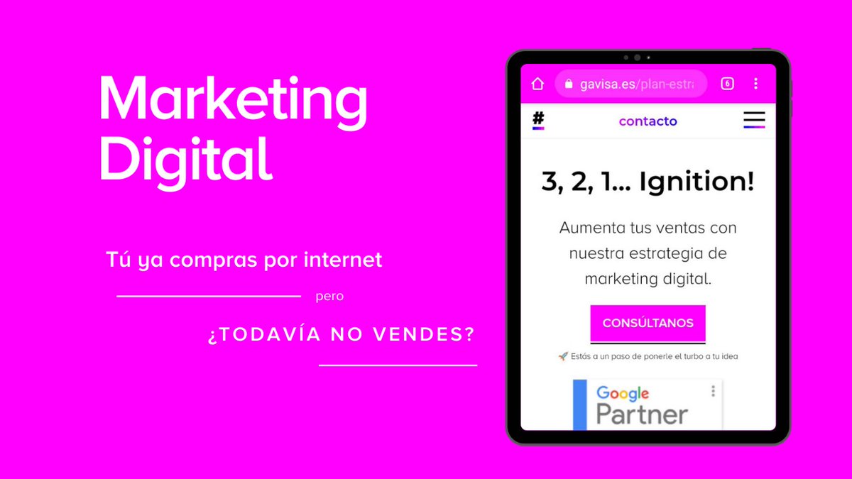 GavisaTIC's tweet photo. ¿Quieres explorar 🤓 nuevas formas de hacer crecer 🚀 tu negocio Online? Ponte en marcha ya, no llegues tarde.⁣⁣⁣
⁣Descubre ahora cómo una estrategia de #marketingdigital 📲 puede aumentar tu #visibilidad y mejorar tus resultados en internet.⁣⁣
👉https://t.co/5oI5ExtKUQ https://t.co/PCXcaBDRwg