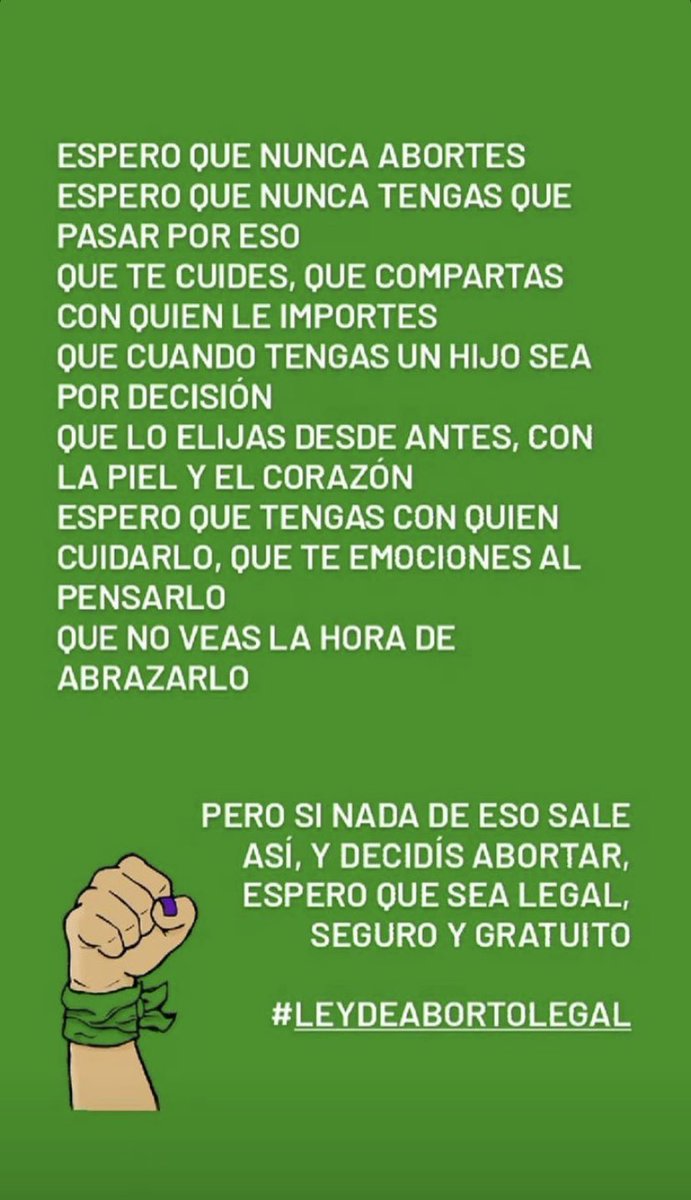 moreyzaguirrez's tweet photo. Espero que nunca tengas que pasar por eso #AbortoLegal2020 https://t.co/J4Fn0oVbeW