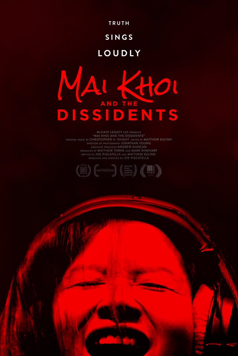10 December is #InternationalHumanRightsDay &amp; we are honored that MAI KHOI AND THE DISSIDENTS is playing in several Dutch embassies around the world, including Italy, Luxembourg, Serbia, Kazakhstan, the UK, Albania Malaysia and China. Thank you <a href="/MoviesMatter/">Movies that Matter</a> for all the support