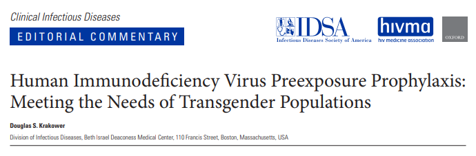 10/Read more about TAF in PrEP from  @douglaskrakower in this paper!  https://pubmed.ncbi.nlm.nih.gov/31931525/&nbsp;Another key point: transgender populations are relatively invisible in these PrEP studies. Here is a commentary from Doug in CID on this topic: https://pubmed.ncbi.nlm.nih.gov/32766887/&nbsp;