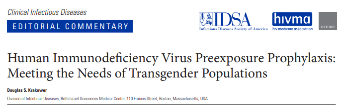 10/Read more about TAF in PrEP from  @douglaskrakower in this paper!  https://pubmed.ncbi.nlm.nih.gov/31931525/ Another key point: transgender populations are relatively invisible in these PrEP studies. Here is a commentary from Doug in CID on this topic: https://pubmed.ncbi.nlm.nih.gov/32766887/ 