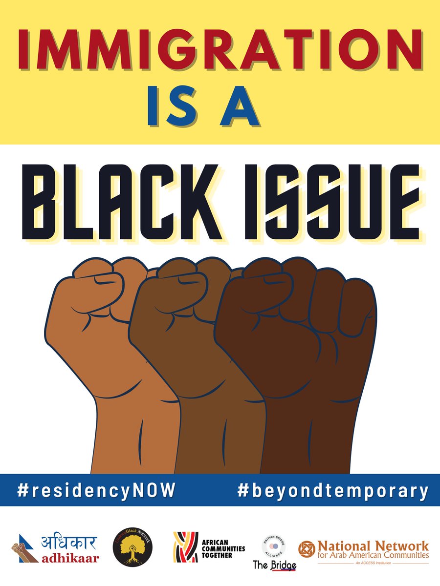 TPS holders pay the $400+ renewal fees plus $1000s to lawyers because they know that if they lose their status they can be targeted for deportation. We also know that Black immigrants are disproportionately targeted and impacted by the immigration system. 5/10