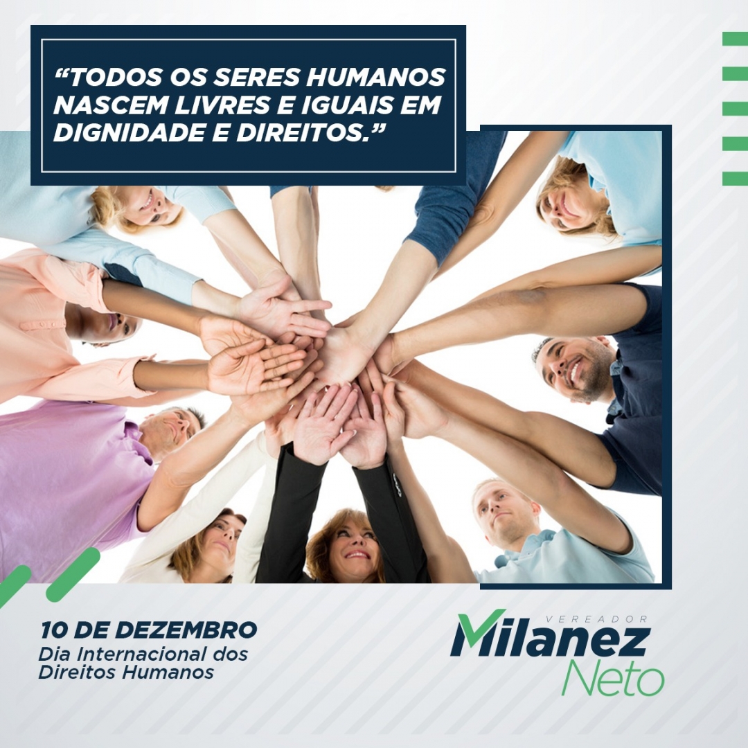A Declaração Universal dos Direitos Humanos é um documento instituído pela Organização das Nações Unidas (ONU) em 10 de dezembro de 1948 e que se tornou um marco importante na história da humanidade. Somos todos iguais!