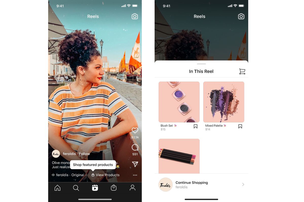 Shopping is coming to Instagram Reels globally, turning the whole app into a catalog.

if you have an ecommerce website and you're not already using Facebook/Instagram shopping features, get in touch.

#wordpress #ecommerce  #paidsocial #pallantdigital #instagramshopping