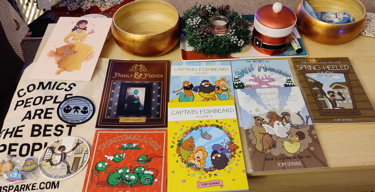 ShoopGame's tweet photo. Parcel of goodies arrived today from @sparkeface latest Kickstarter! Amazing products as always, can't wait to read the latest issue! 
Go check him out on https://t.co/hHcjOnaDEm

#Comics #CaptainFishbeard #SpringHeeledJack https://t.co/U1rR0vtsas
