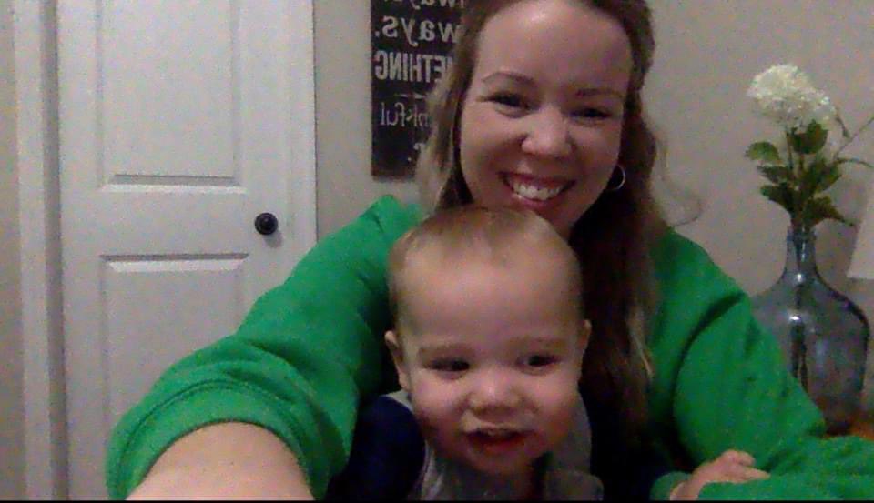 katie_carlson's tweet photo. Beckham is growing up thinking Zoom & FaceTime are just a normal part of the day. Kris sent this picture to me, 1/2 through the day 😂, Bryce decided to change out of his pjs so Beckham took over his computer waving at the blank screen & wanting to wear headphones.
#2020isweird https://t.co/iXtjNIM8C2
