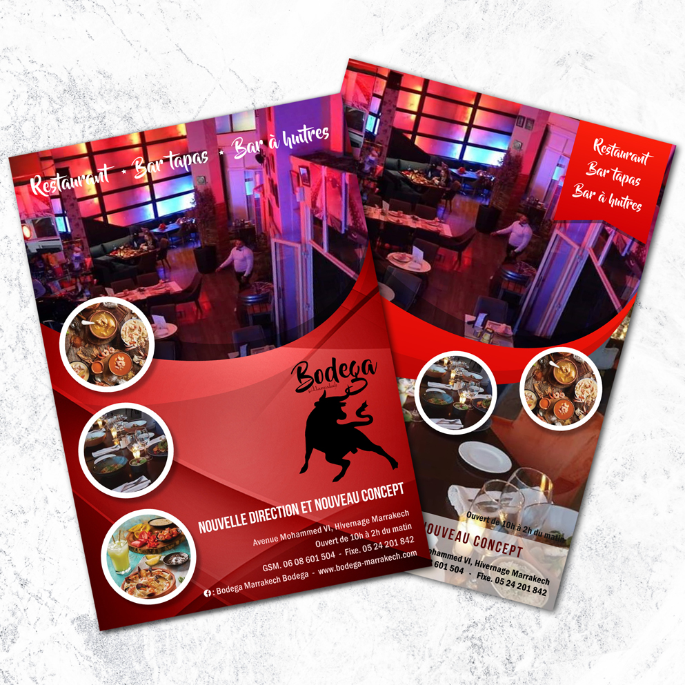 GraphiqDesigner's tweet photo. Restaurant & Bars à Tapas, création de flyer et carte de visite professionnels, impactants et accrocheurs.
#ArtDirection, #Brochure, #Graphisme, #Branding, #Papeterie, #GraphiqueDesign, #Print, #CommunicationViseuelle, #Graphiste, ...
Retrouvez nous sur https://t.co/Hj1ZK0p0qb https://t.co/ainK4Z3yqP