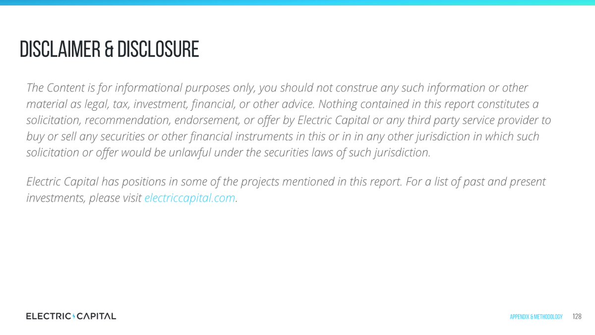 17/ There are many many more rich slides and data in the reportNone of this is financial advice and price may not correlate with dev activity at all. We just believe developer activity is an important signal and precursor to adoption, which is what we care about most.