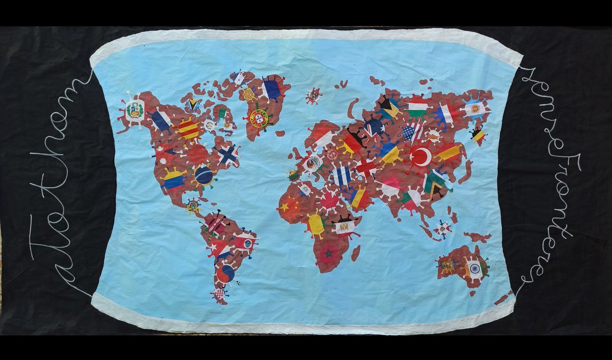 🌍 El primer finalista del concurs és l'Institut Els Planells, d'Artesa de Segre. Els alumnes de 4t d'ESO A han treballat minuciosament per fer un cartell amb un missatge que parla de la globalitat de la malaltia