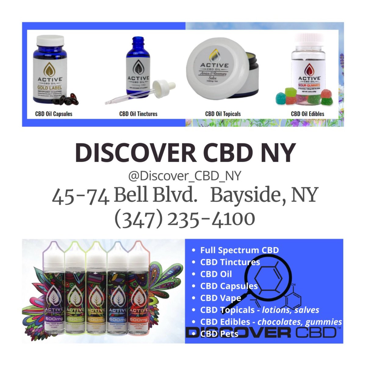 We have the knowledge and a variety of products to make recommendations based on your needs. Call / visit us today. #CBD