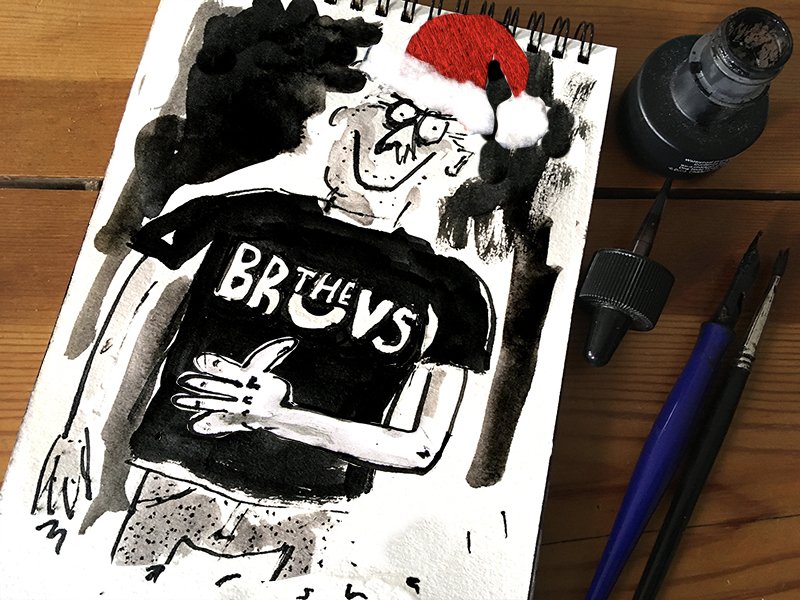 TheBruvsTV's tweet photo. We don't do #ChristmasHats as yet - but we do #tshirts and #caps and much more at #TheBruvs #onlineshop - #giftideas : - https://t.co/PNiwmZiCcO
#thanks to @marshallcartoon for this #Festive #FumsUp https://t.co/ZigmksWS2j