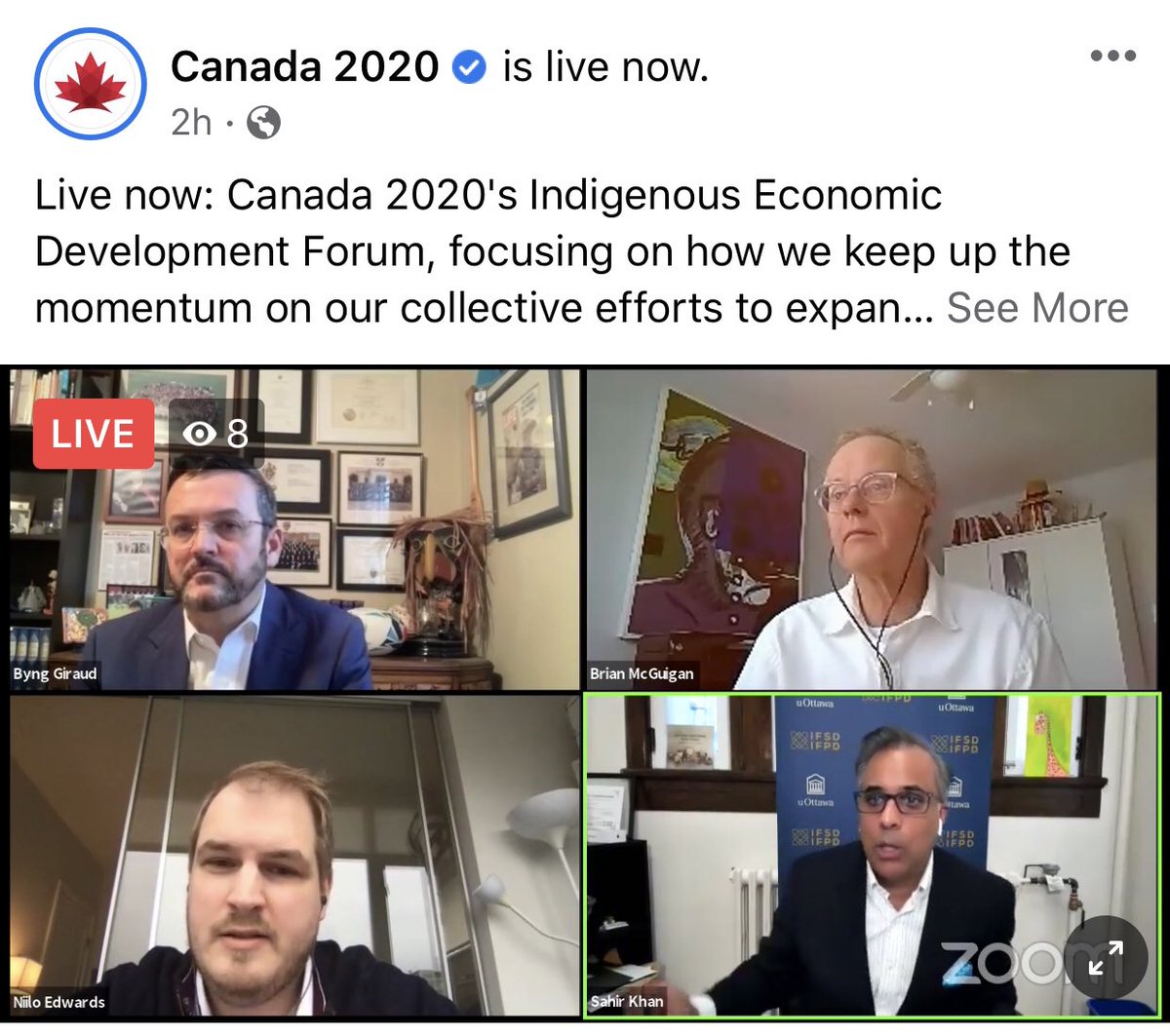 “We have to unlock the wealth that is sitting idle within indigenous communities” Niilo Edwards of @fnmpc shared today during the @Canada2020 #indigenous #economic #development forum.