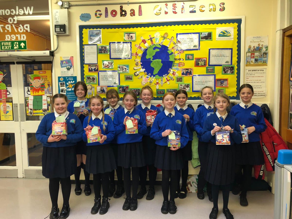 stpaulsps's tweet photo. @StCeciliasDerry our Primary 7 girls were delighted to receive these today! Thank you! https://t.co/y6G7qJO6Gh