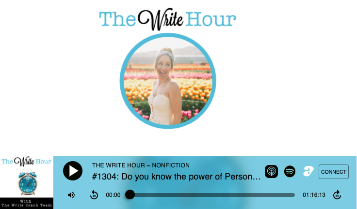 joyce_glass's tweet photo. Do you know the power of personal branding?
Interview with @cgritmon, @eloise_gentle, and @karen_tisdell.
#1304 of The Write Hour with Joyce Glass
Tips From #TheWriteCoachTeam
#TheWriteHour
@bisbanowrites
@KeithKeller
π§Listen at https://t.co/yvOpKyvQ7s https://t.co/sNmBzm812Q