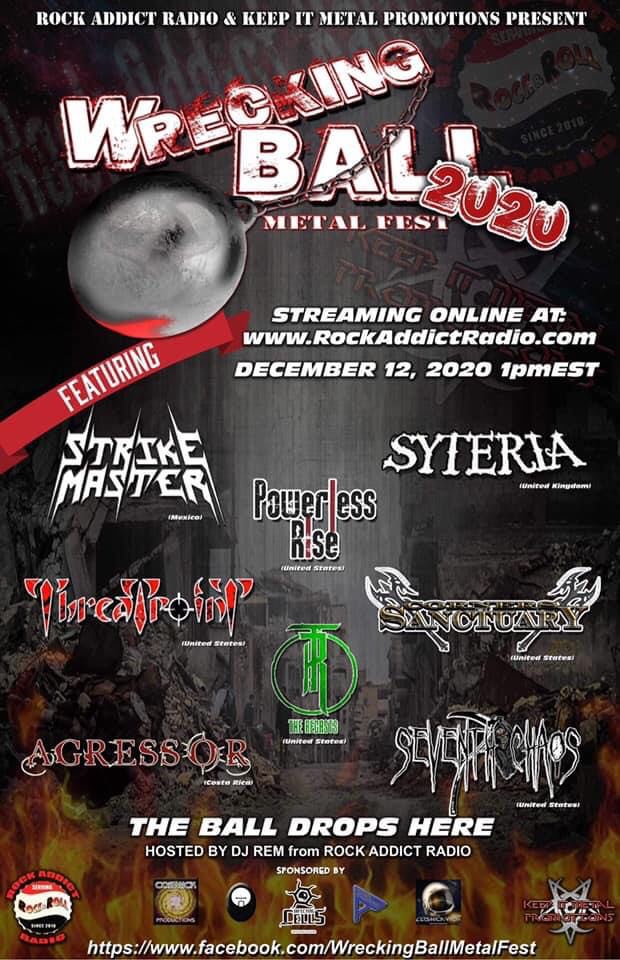 Kait Summer (@dj_kait16) on Twitter photo HeyCheck This Out!! ***Wrecking Ball Metal Fest 2020*** Streaming **LIVE** On Rock Addict Radio <a href="/24hourfix/">Rock Addict Radio</a> This Saturday, Dec. 12th 1 PM EST!!!! #metal #live #concertonline HeyCheck This Out!! ***Wrecking Ball Metal Fest 2020*** Streaming **LIVE** On Rock Addict Radio <a href="/24hourfix/">Rock Addict Radio</a> This Saturday, Dec. 12th 1 PM EST!!!! #metal #live #concertonline