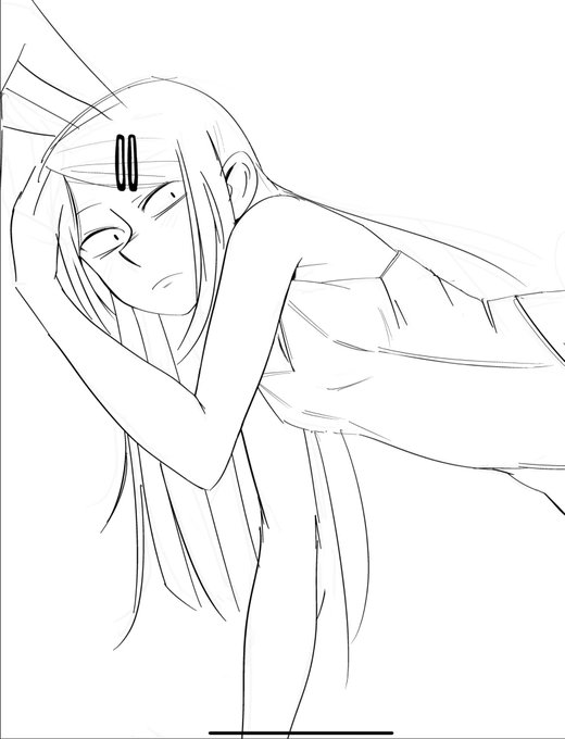 うーむ
となっているペン入れ作業中をこそっと 