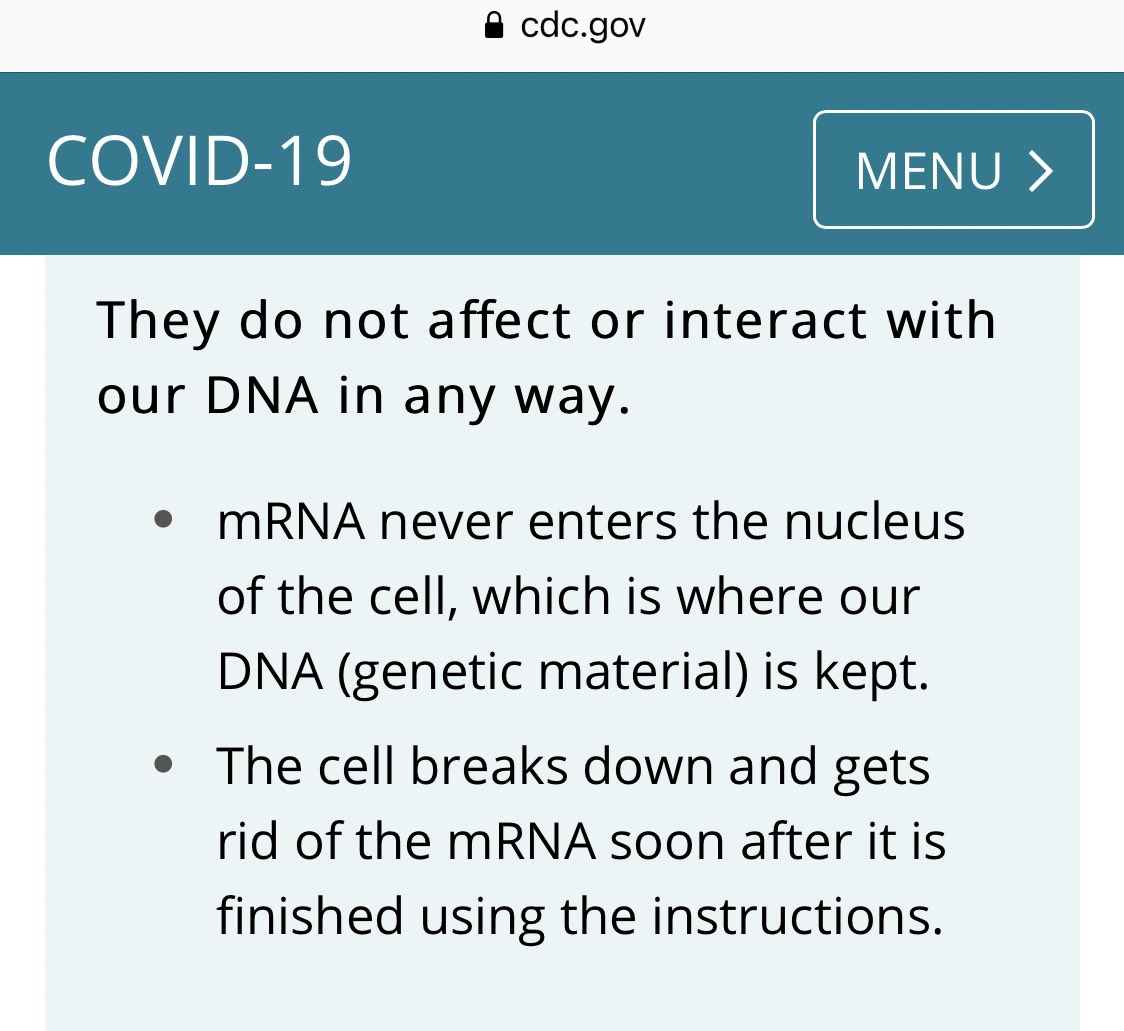 To be clear, the mRNA vaccines being released are said to not affect your DNA. You can read more on the CDC site.