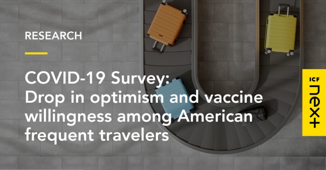 NicolaDLyn's tweet photo. In our original research, my @ICFNext colleagues continue to examine the attitudes of American frequent travelers in October—and find that pandemic optimism and vaccine willingness continue to drop as virus cases surge. https://t.co/99xykkmxJY https://t.co/1Jtk6uHsdY