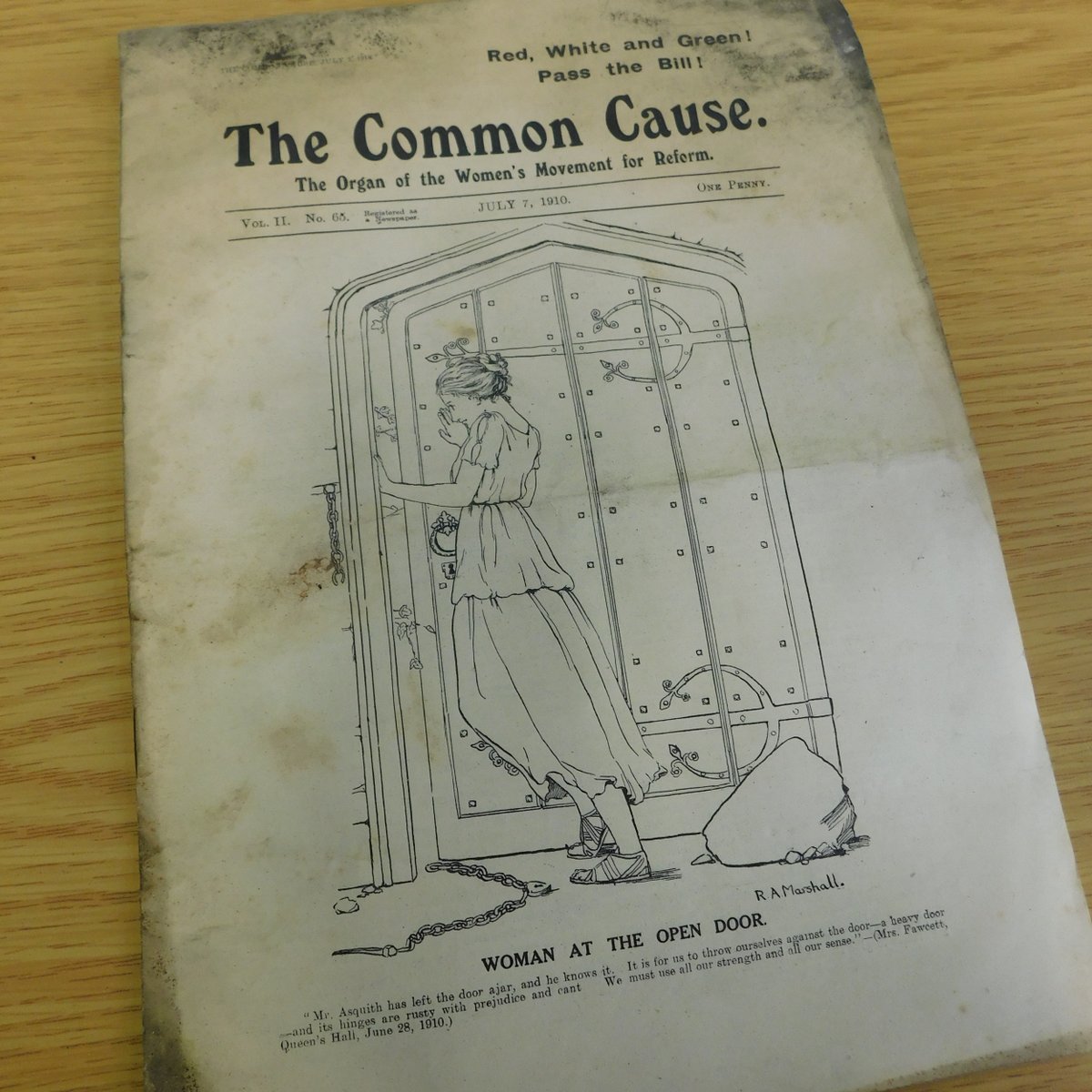 These publications gave us an insight as to the interests of the former residents as the subjects ranged from music to cycling and even cats! We also found many copies suffrage magazine, Common Cause which was delivered to the Duncombe household. (2/3)