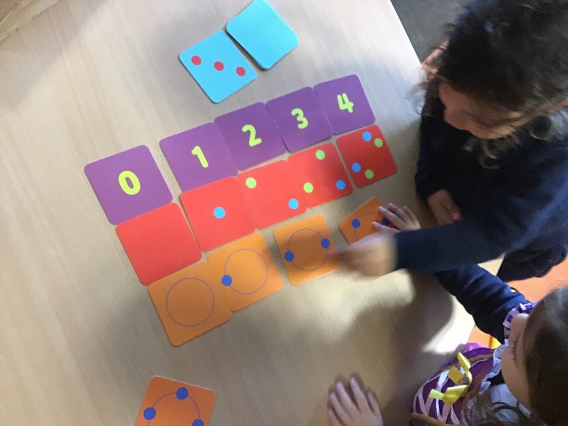 These two were very into ordering the Tiny Polka Dot cards